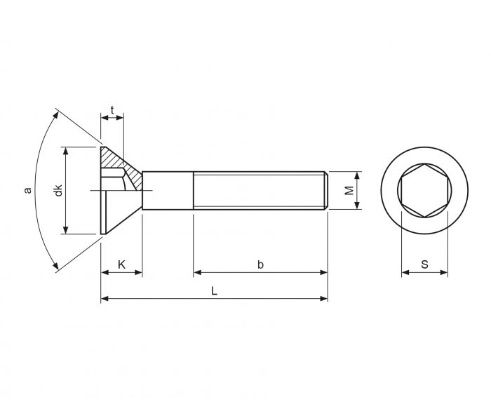50 Pz Viti Testa Svasata Piana Esagono Incasso 5933 14x40 TSPEI 10 - Foto 7